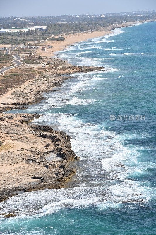 从Rosh Hanikra看以色列海岸线